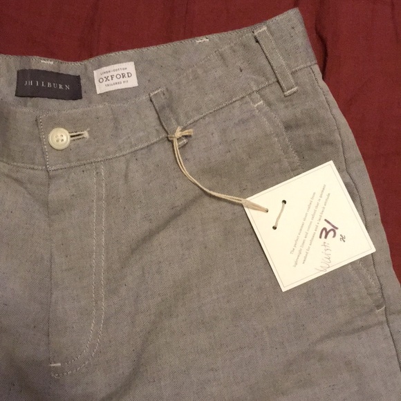 J. Hilburn Oxford shorts in linen(never worn) - Picture 2 of 6
